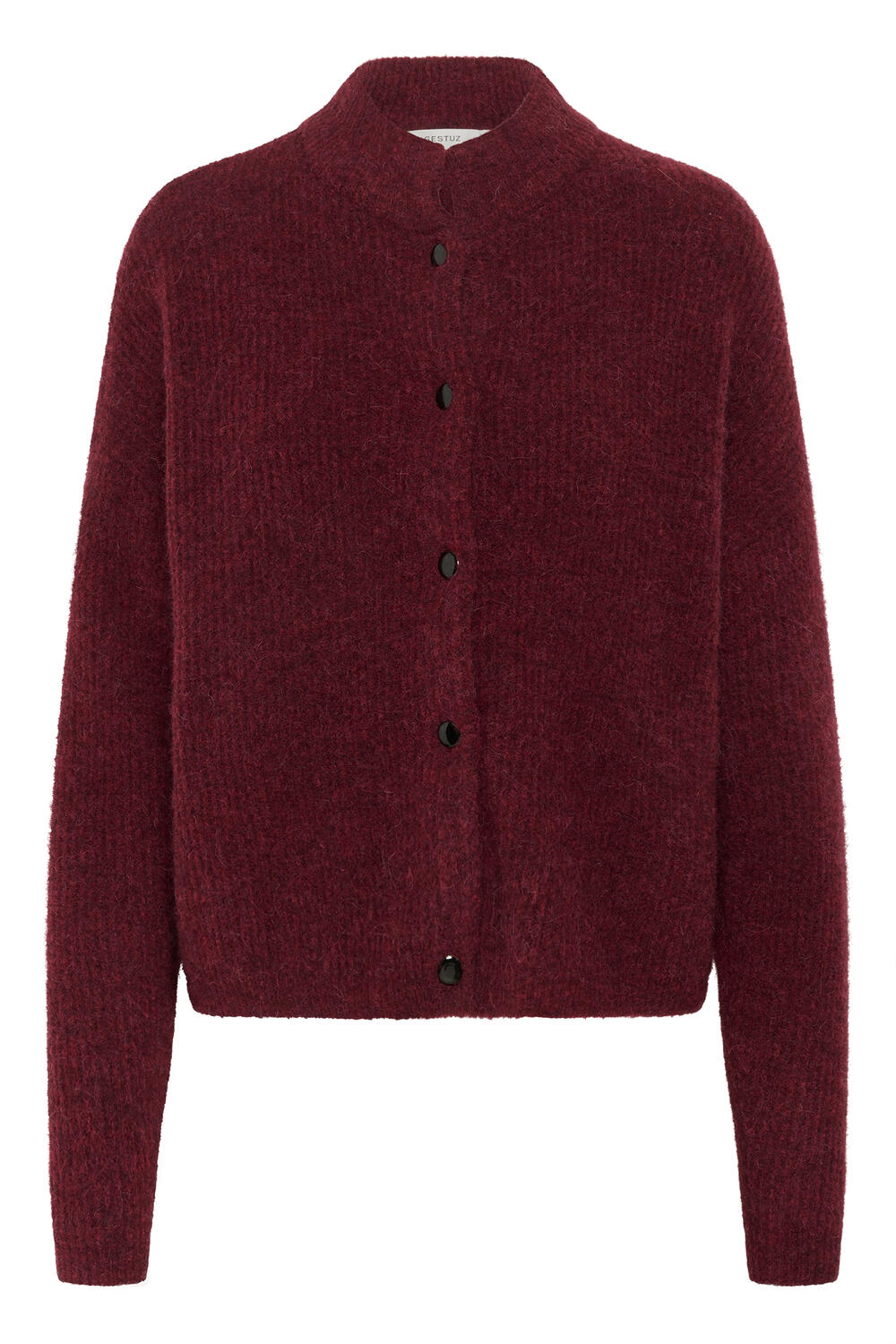 AlphaGZ kort cardigan - Blood Red Melange